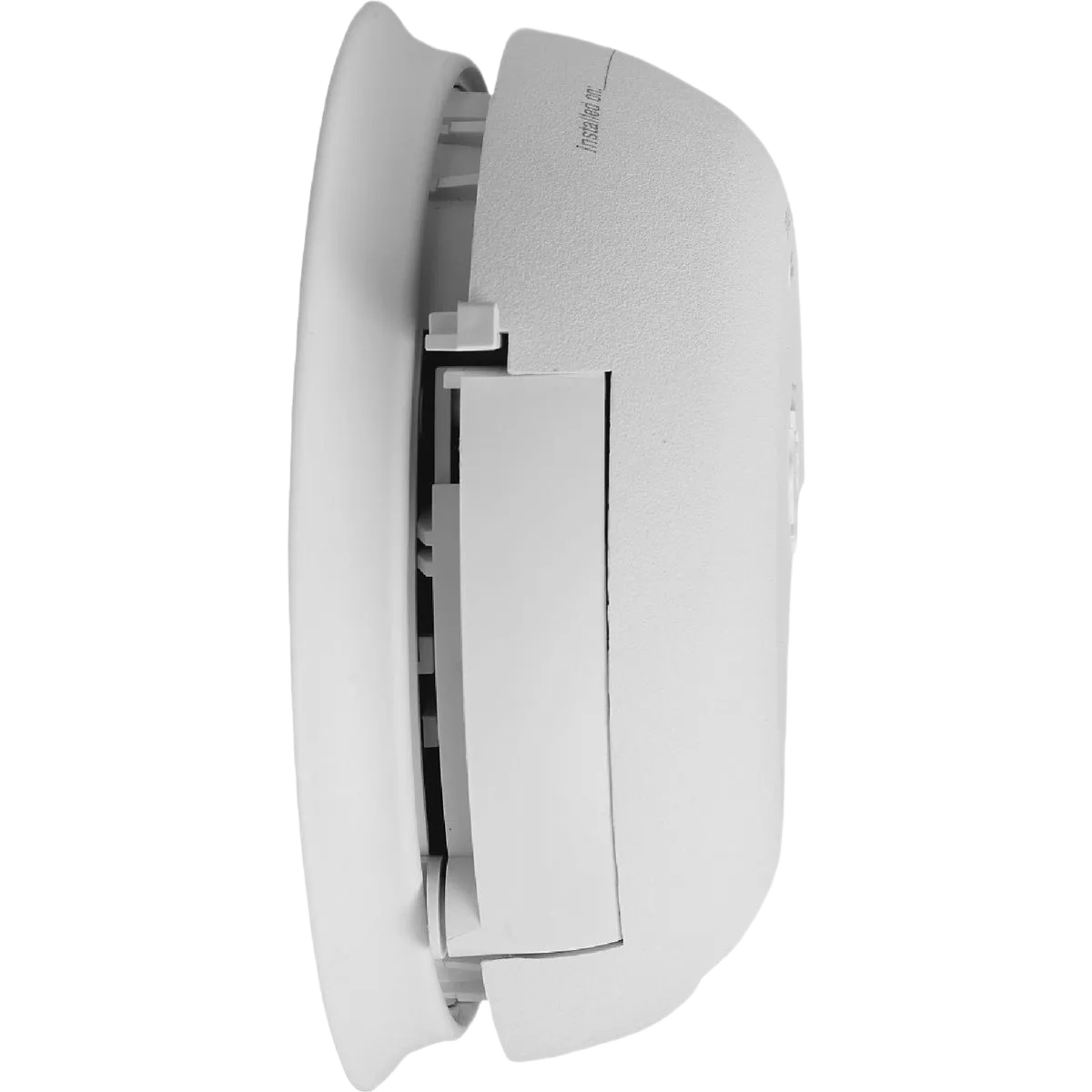 White hardwired ionization smoke and carbon monoxide alarm with combination sensor for home improvement safety projects