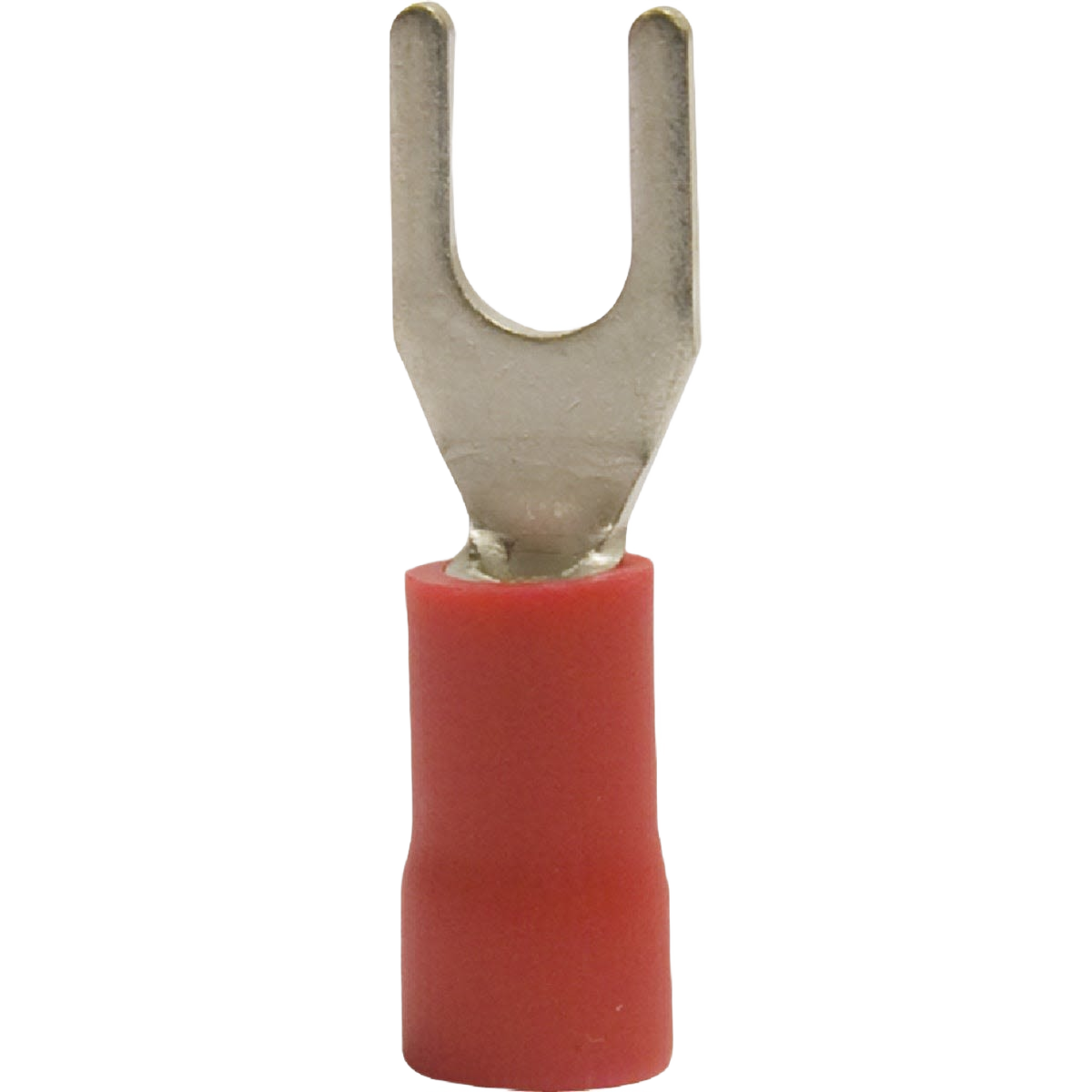 Red insulated spade terminal for secure wire connections in electrical and home improvement tools under $50 collection