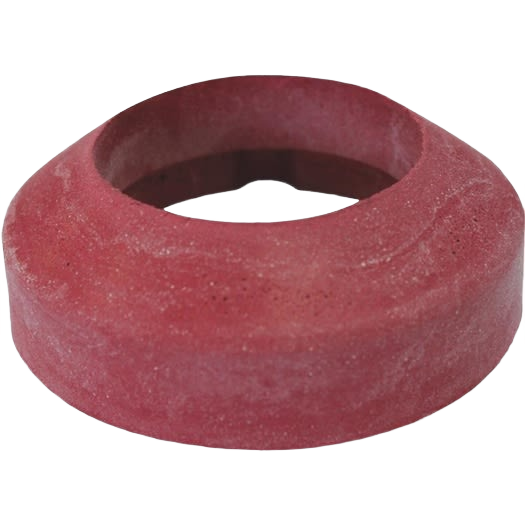 Red sponge rubber gasket ring for close coupled toilet tank to bowl seal in plumbing repair and home improvement collections