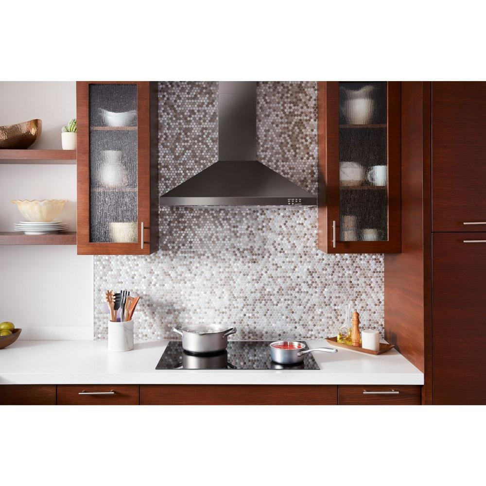 36" Contemporary Black Stainless Wall Mount Range Hood