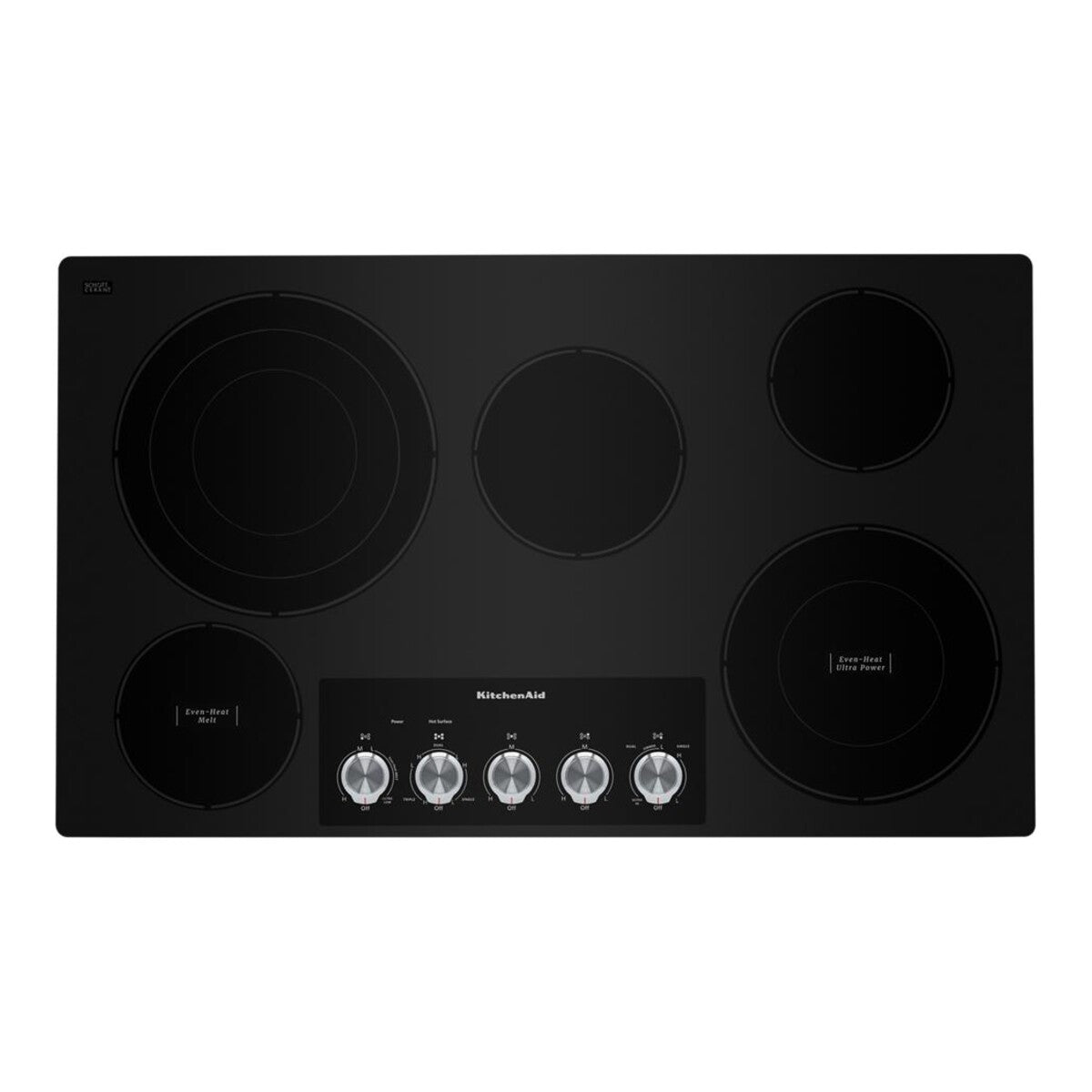 36" Electric Cooktop with 5 Elements and Knob Controls