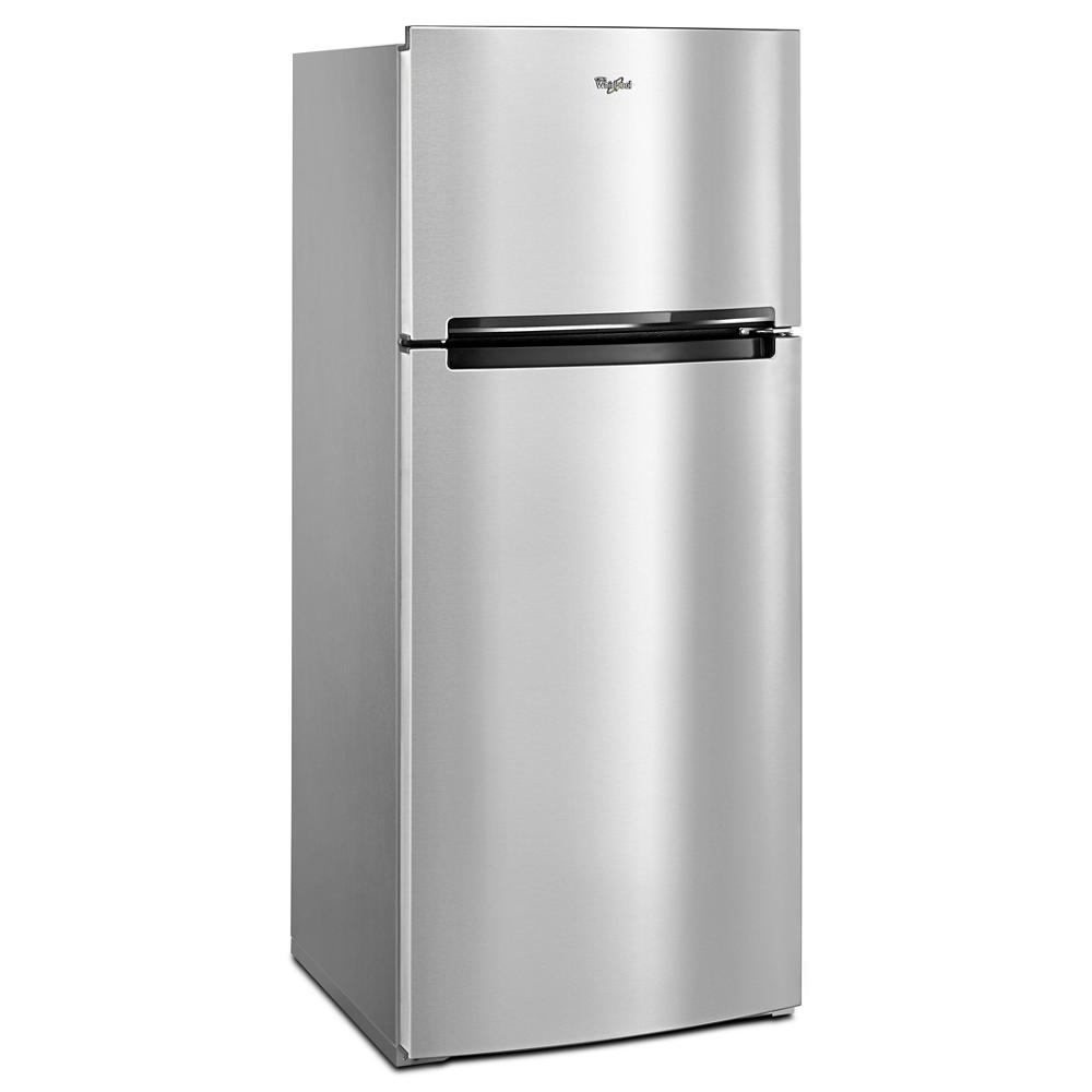 28-inch wide stainless steel top-freezer refrigerator with 18 cu. ft. capacity in kitchen appliances collection
