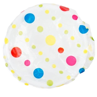 Set of six colorful dot patterned stretchable bowl covers for kitchenware and food storage under $50 collections