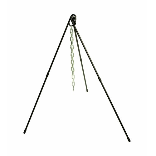 Black adjustable tripod with hanging chain, part of Kitchenware and Tool Accessories collections under $100