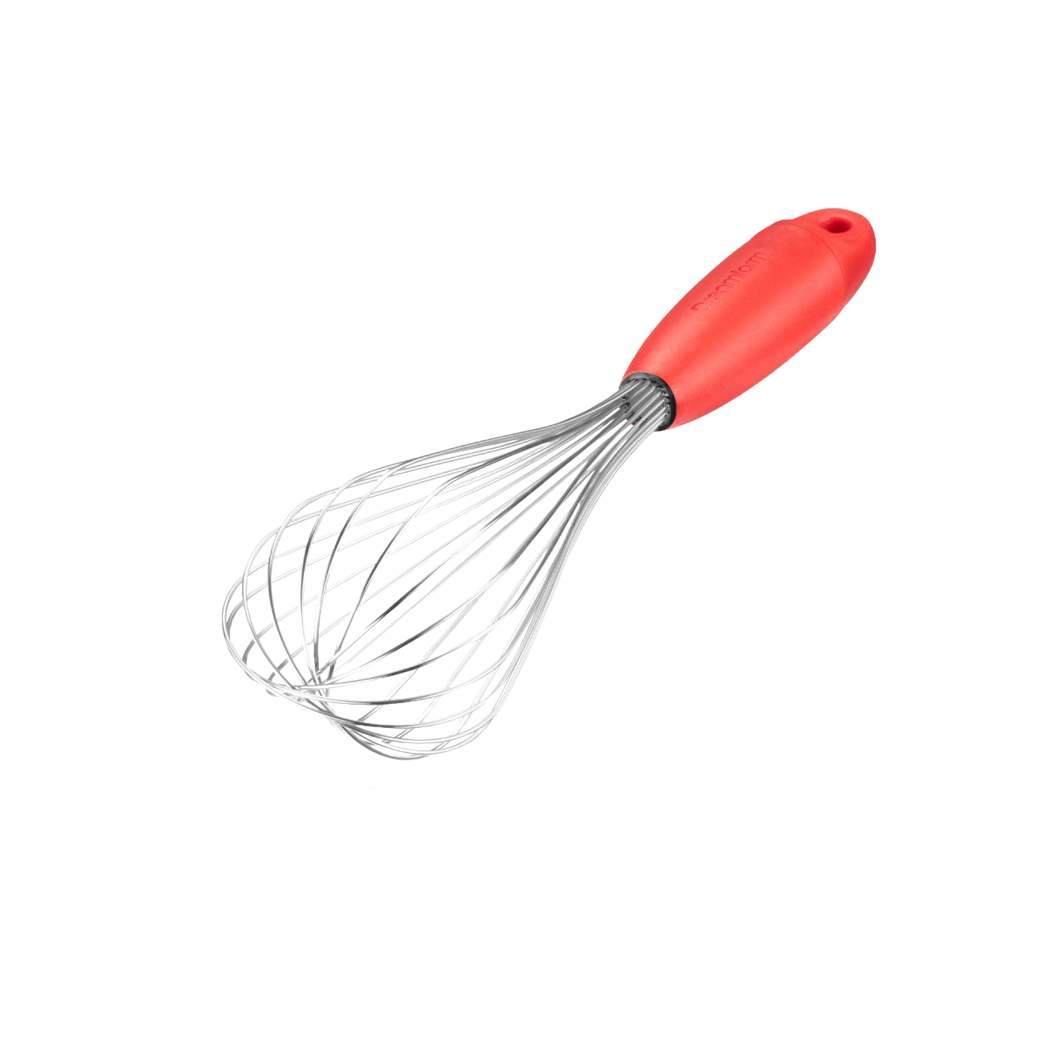 Red-handled stainless steel flisk for whipping and mixing in kitchen utensils and gadgets collections under $50