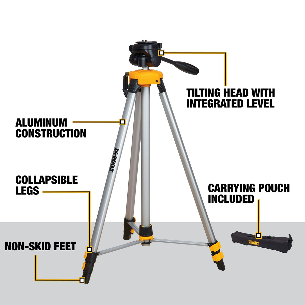 DEWALT Laser Tripod With Tilting Head