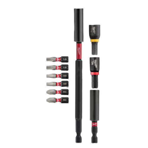 Set of Milwaukee impact-duty driver bits and expand driver accessories in tool and power tool accessories collections