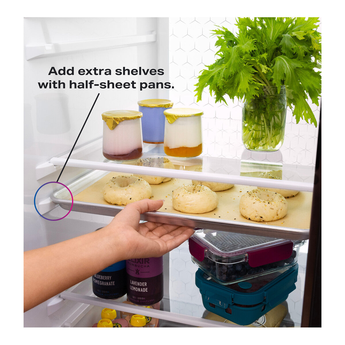 GE Profile™ ENERGY STAR® 27.8 Cu. Ft. Side-By-Side Refrigerator with Hands-Free AutoFill and CustomSize™ Ice