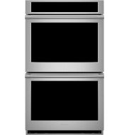Stainless steel 30-inch double wall oven with digital display and sleek modern handles, suitable for Double Wall Ovens, Wall Ovens, Kitchen & Kitchenware, All Products, and Appliances collections.
