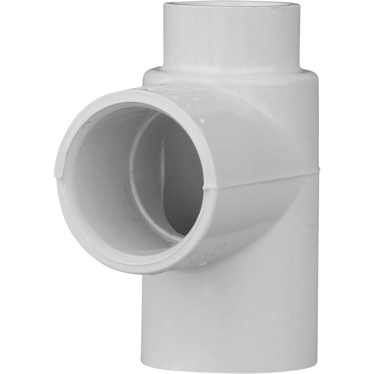 White solvent weldable CPVC tee fitting for plumbing applications in pipes and fittings collection under $50