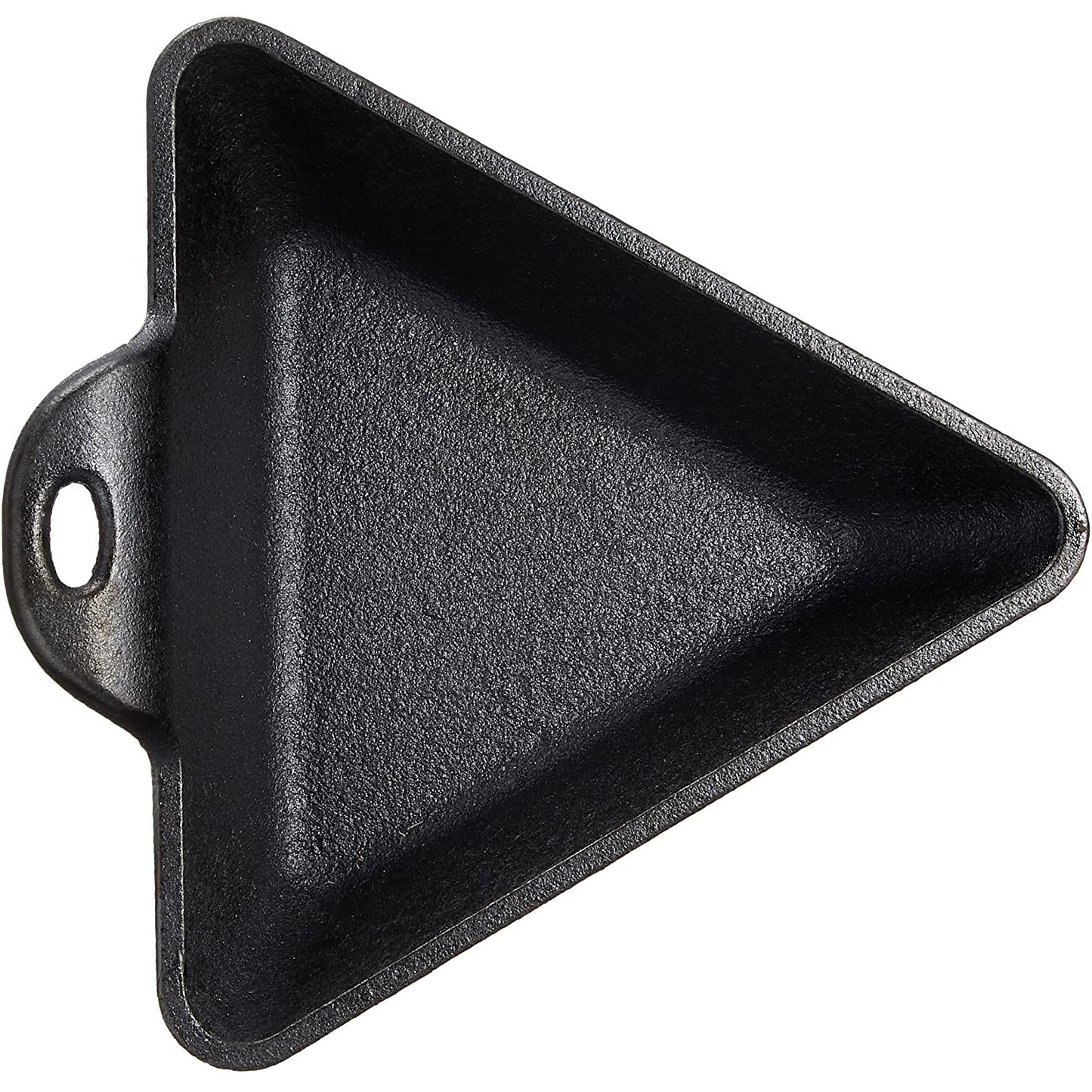 Black cast iron mini server with triangular shape and handle, suitable for kitchenware and under $50 collections