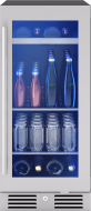 Presrv Bev Cooler, 15in UC, SS+Gls, Rvs Door, 1Z