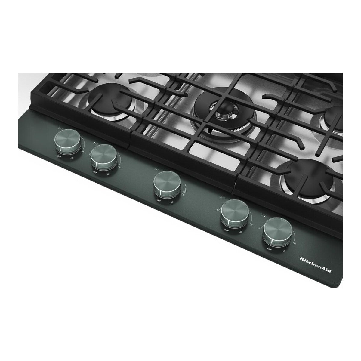 KitchenAid® 30 in. Gas Cooktop with 5 Burners and Integrated Wok Grate
