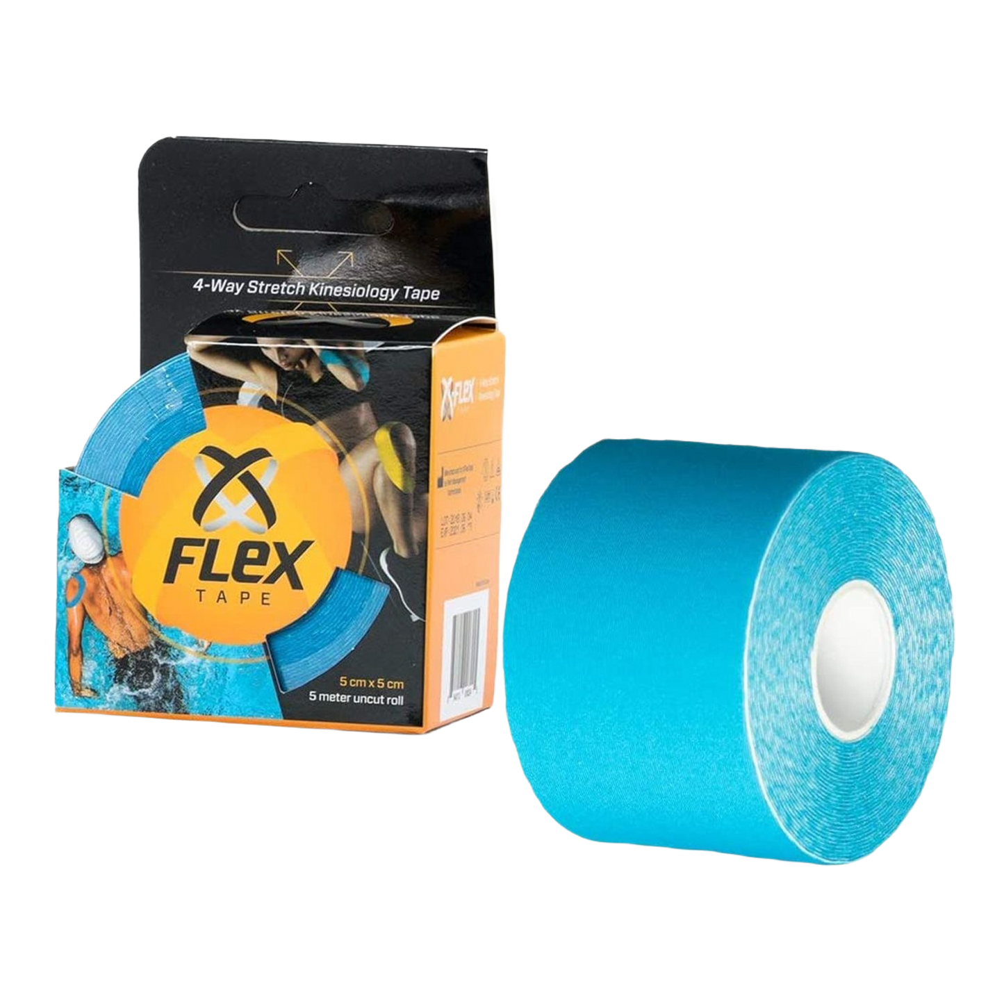 Blue kinesiology tape roll with packaging for muscle support in health and beauty under $50 collection