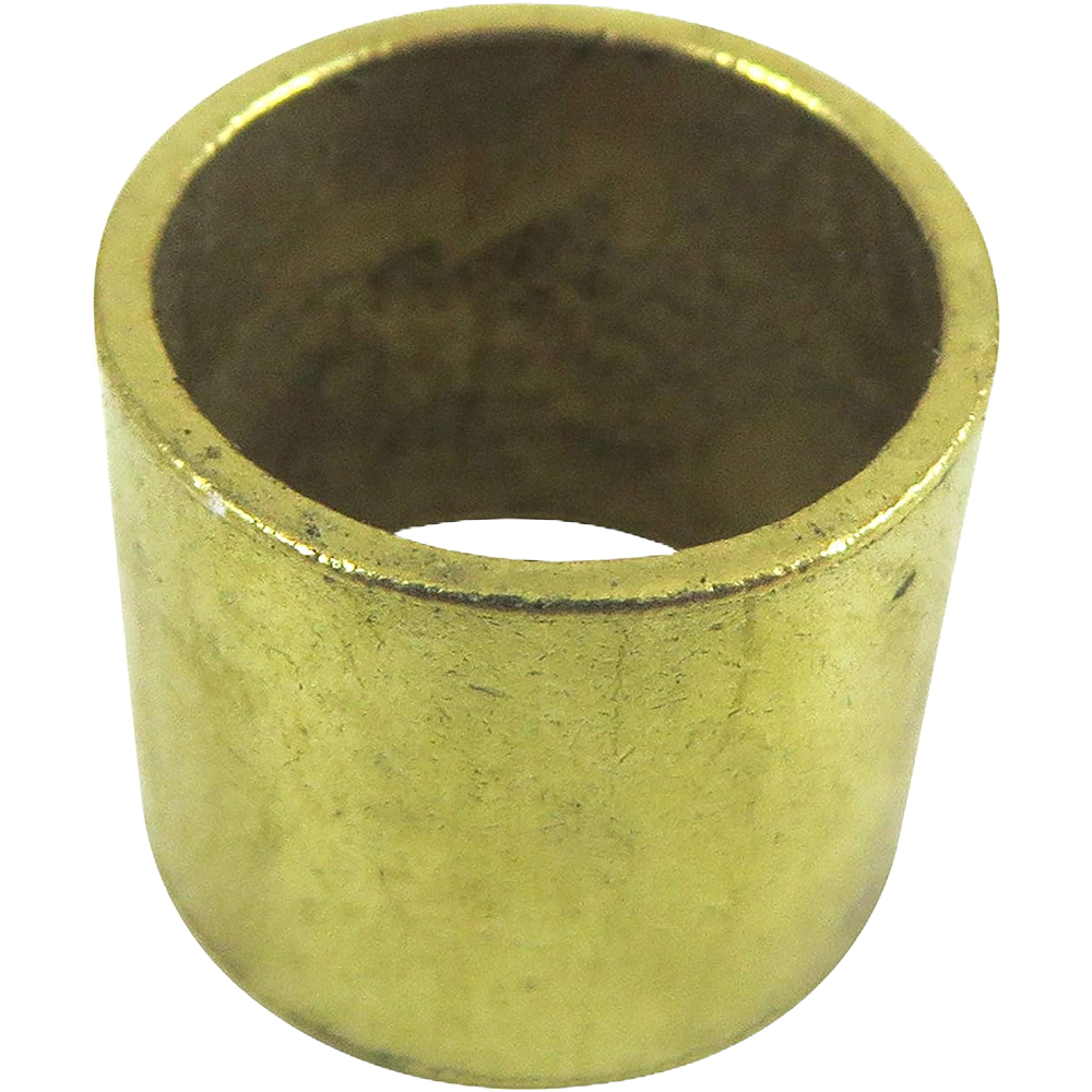 Cylindrical brass ferrule with smooth finish for woodworking and home improvement tool reinforcement tasks