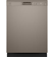 Front control dishwasher with stainless steel exterior and plastic interior, part of kitchen appliances and dishwashers collection