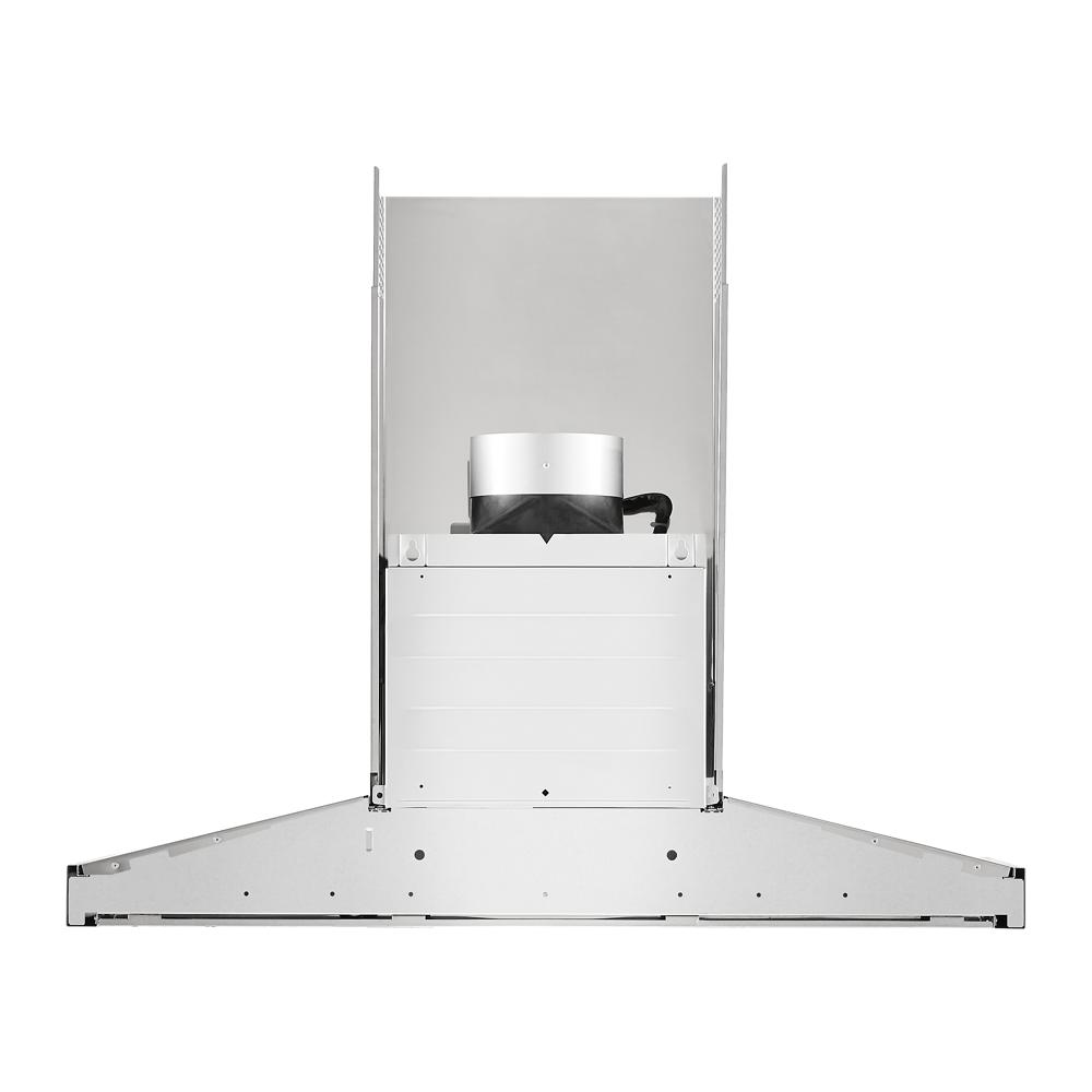 Stainless steel 36-inch wall-mount canopy hood with 4-speed fan, part of KitchenAid range hoods collection