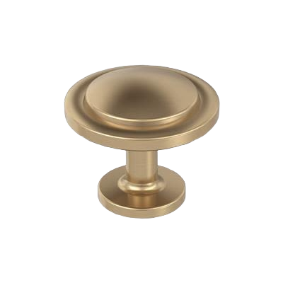 Champagne bronze round cabinet knob with smooth finish for hardware and furniture accessories collections