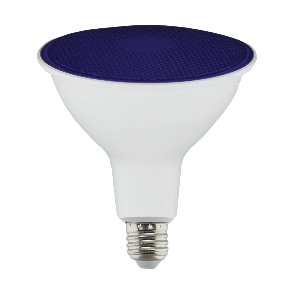 Blue top PAR38 LED flood light bulb with white base for lighting and electrical home improvement collections under $50