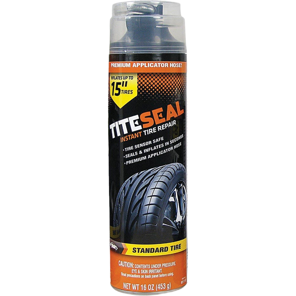 Tire sealant and inflator canister with applicator hose for quick tire repair in parts and lubricants under $50 collection