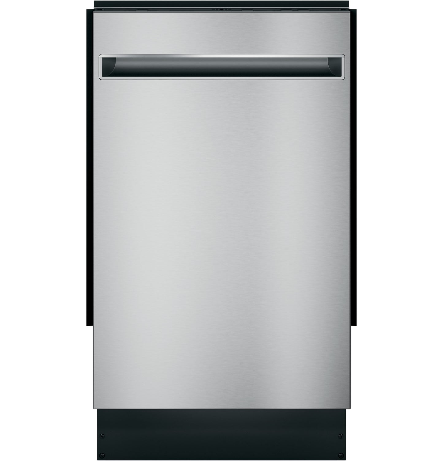Built-in stainless steel dishwasher with black handle and ENERGY STAR® efficiency from kitchen appliances collection
