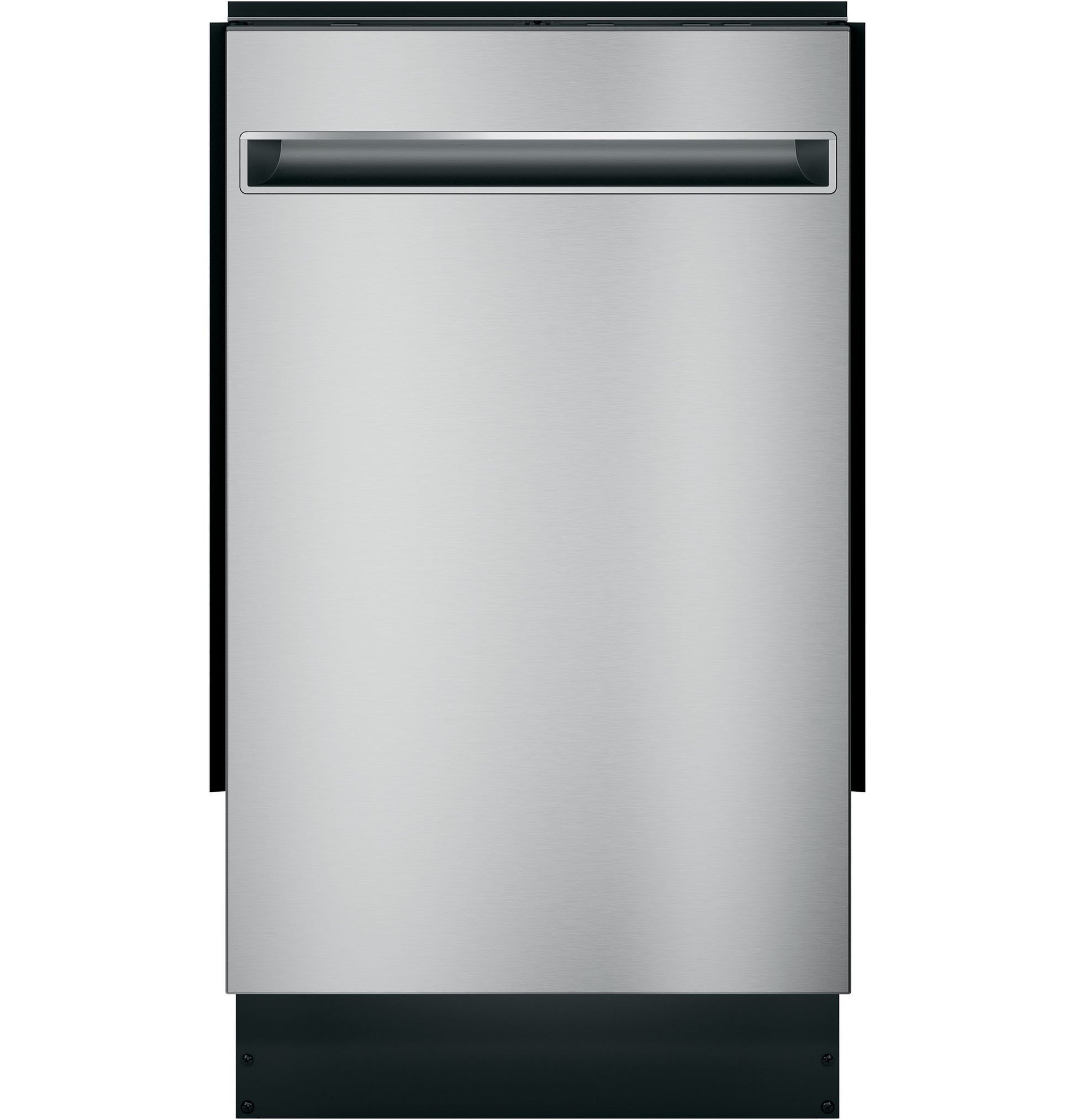 Built-in stainless steel dishwasher with black handle and ENERGY STAR® efficiency from kitchen appliances collection