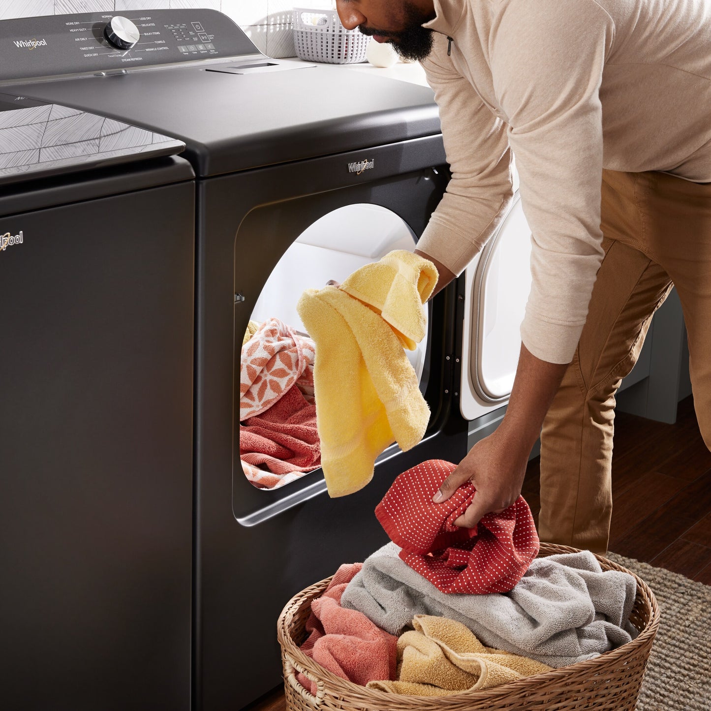 7.0 Cu. Ft. Whirlpool® Top Load Electric Dryer with Moisture Sensor