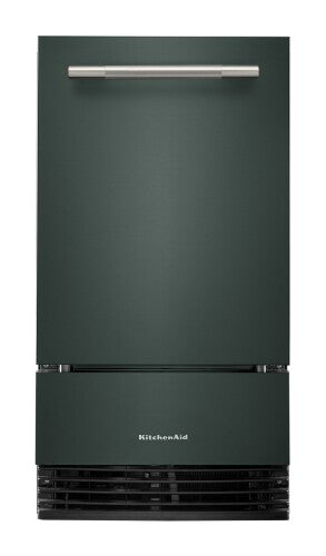 18-inch automatic ice maker with clear ice technology and stainless steel handle for KitchenAid appliance collections