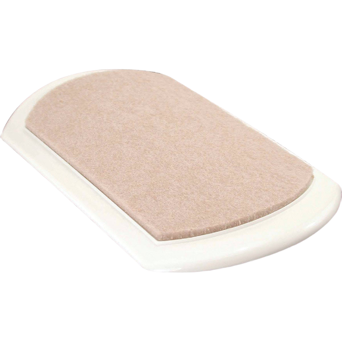 Rectangular beige movers pad with white edges for protecting furniture during moving and home improvement tasks