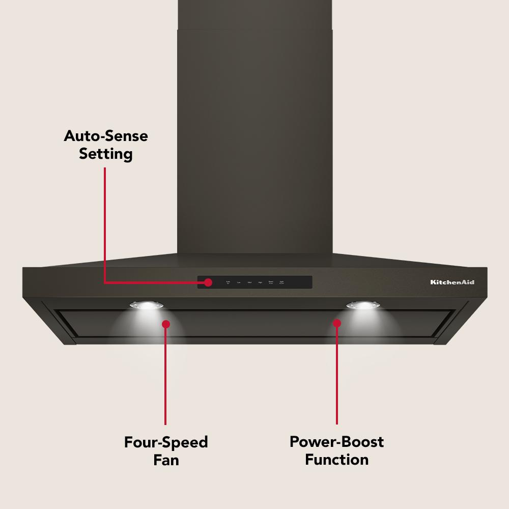 KitchenAid® 36-inch Wall-Mount, 4-Speed Canopy Hood