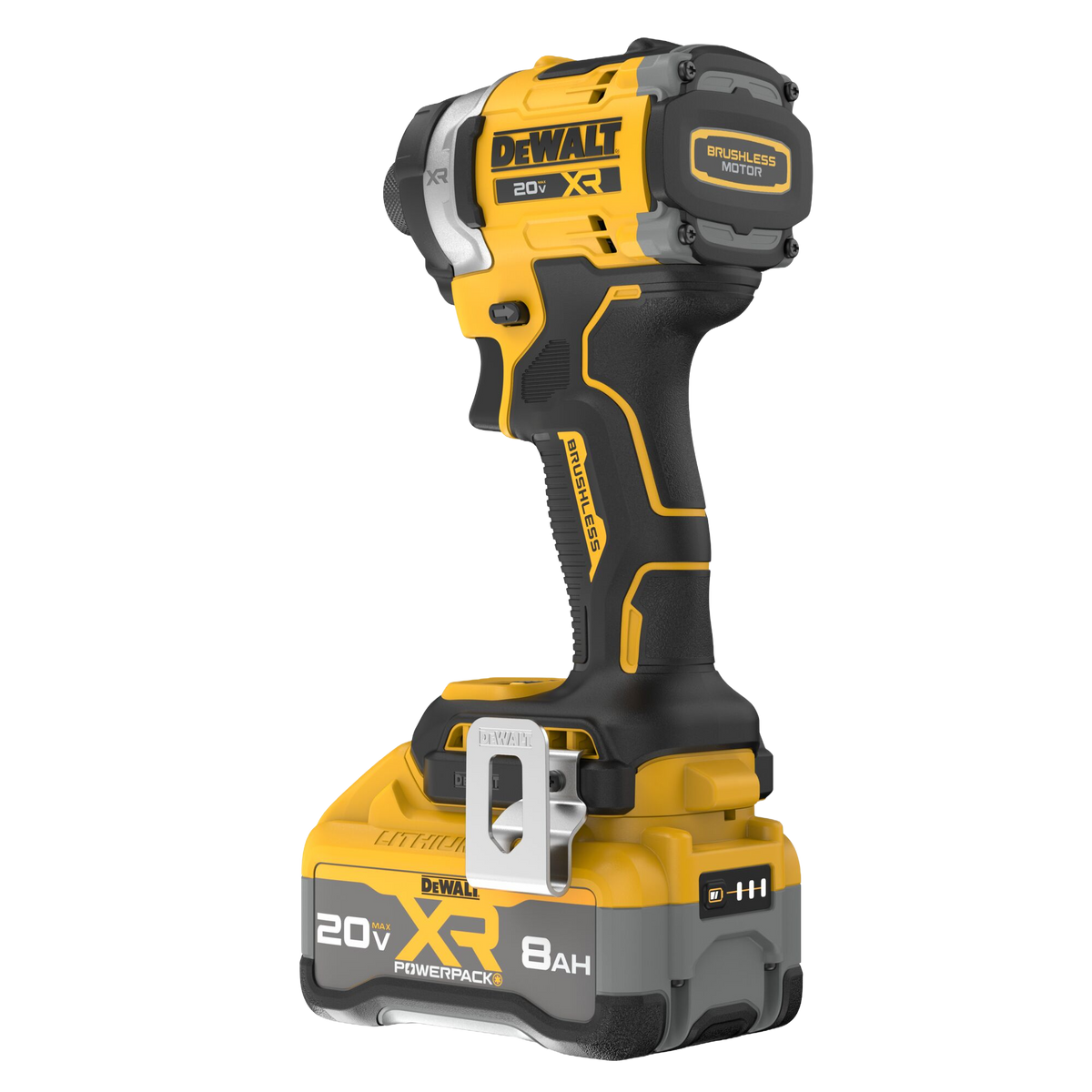 DEWALT 20V MAX* XR® 1/4 in. Brushless 3-Speed High Torque Impact Driver Kit w/XR POWERPACK™
