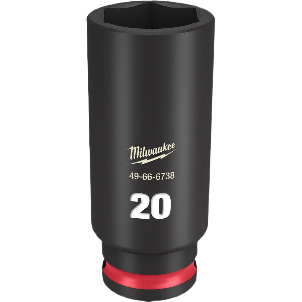 20-mm impact socket with 6-point hex design for durable use in hand tools and woodworking tool collections under $50