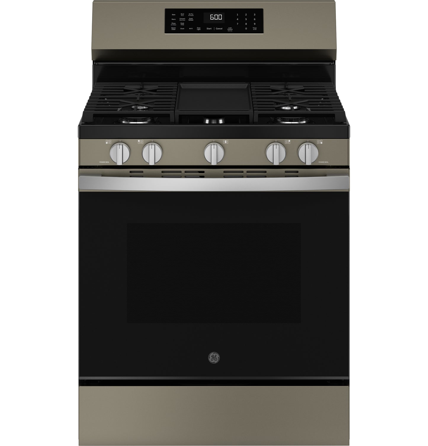 Free-standing gas convection range with four control knobs and digital display from Ranges and Kitchen & Kitchenware collections