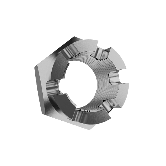 John Deere 14M7305 M18 Hexagonal Slotted Nut