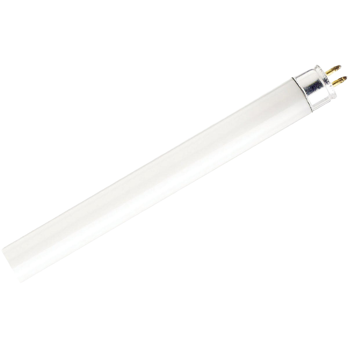 Compact cool white fluorescent tube light bulb with bi-pin connectors for home improvement lighting applications