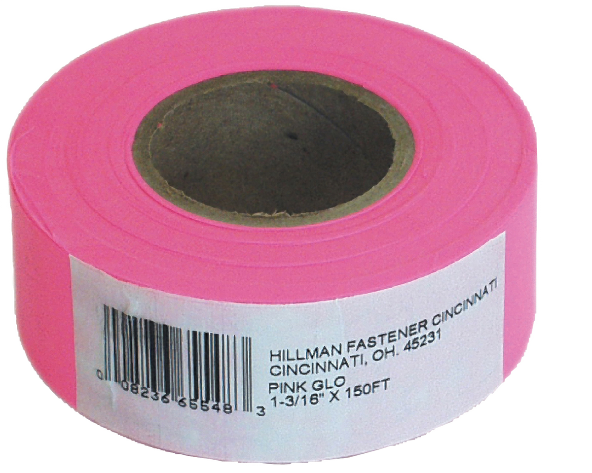 Hillman Pink Flagging Tape (1-3/16" x 150')