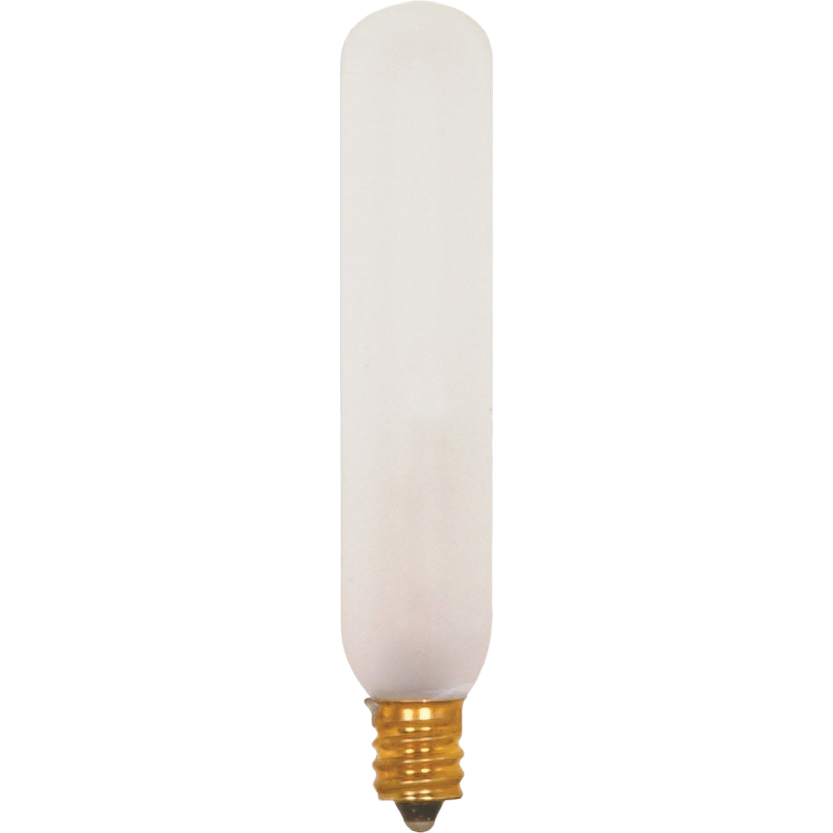 Frosted tubular T6 incandescent appliance bulb with screw base for lighting and electrical needs under $50 collections
