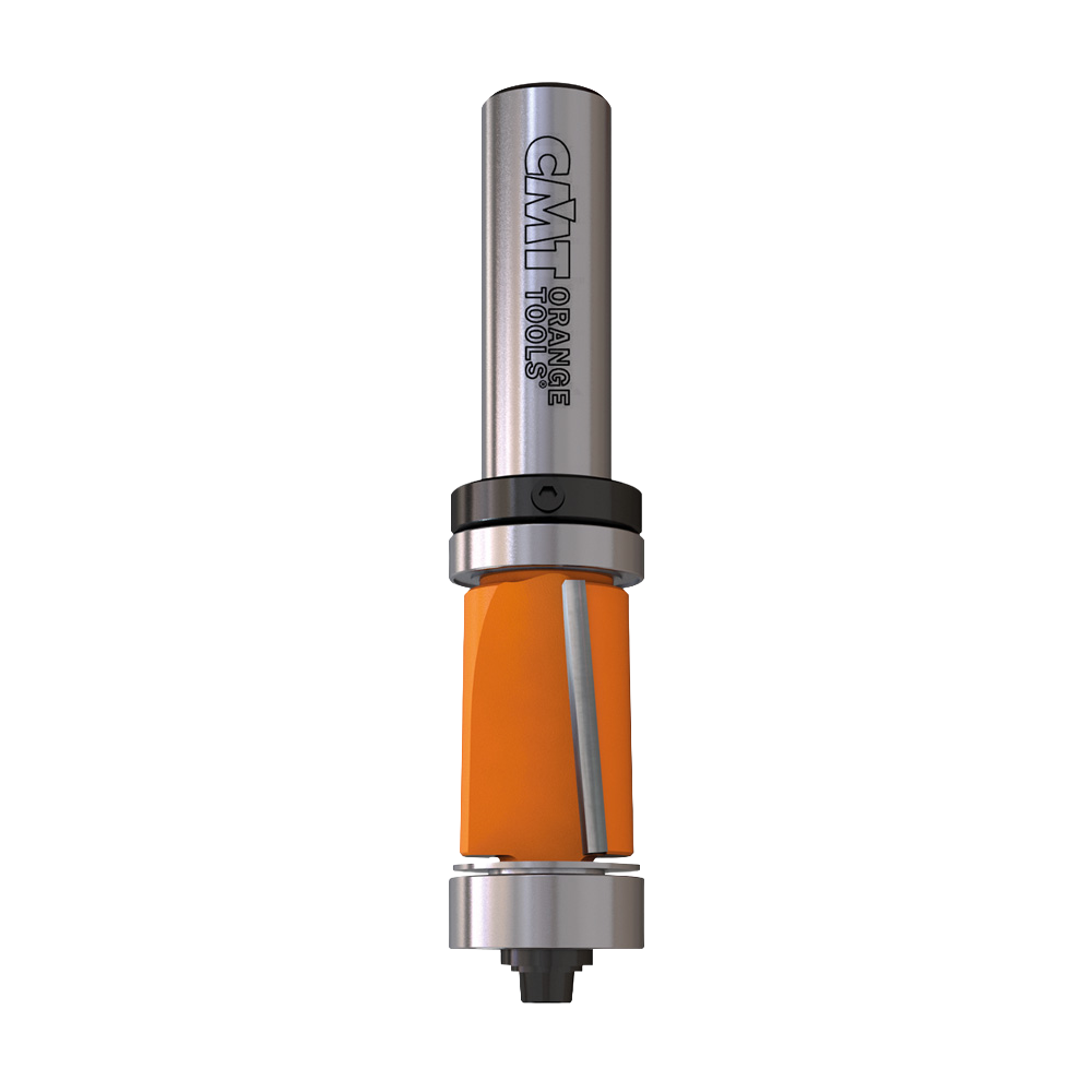 CMT Orange Tools 3/4" x 2" Flush Trim Router Bits w/ Double Bearing, 1/2" Shank