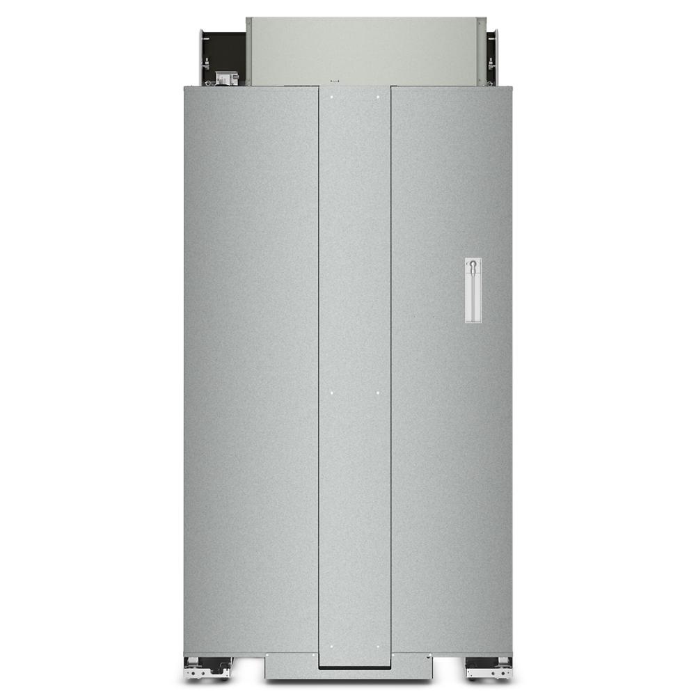 Built-in side-by-side refrigerator in stainless steel with PrintShield™ finish from KitchenAid Appliances collection