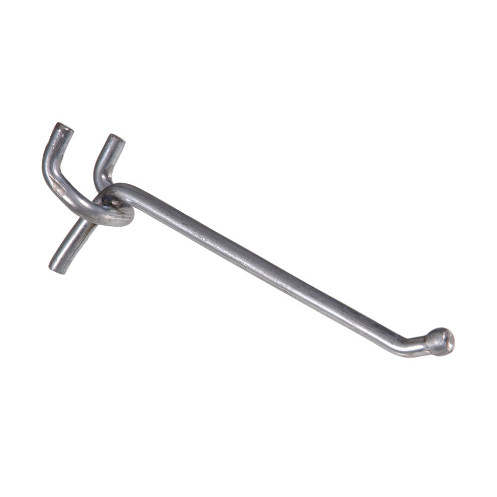 Hardware Essentials Pegboard Single Hook Zinc (0.207" x 4")