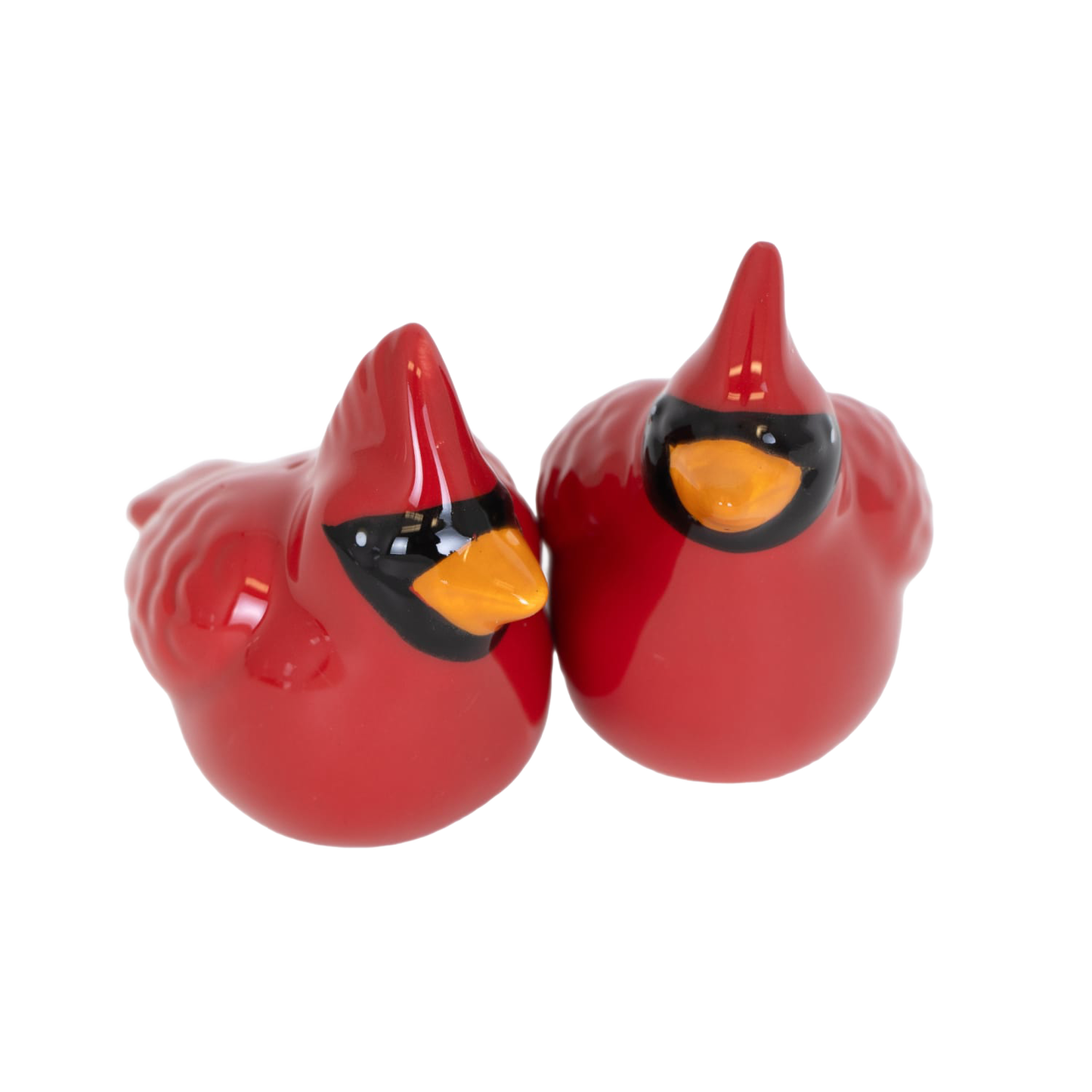 Pair of glossy red ceramic cardinal salt and pepper shakers for Christmas kitchen gadgets under $50 collection