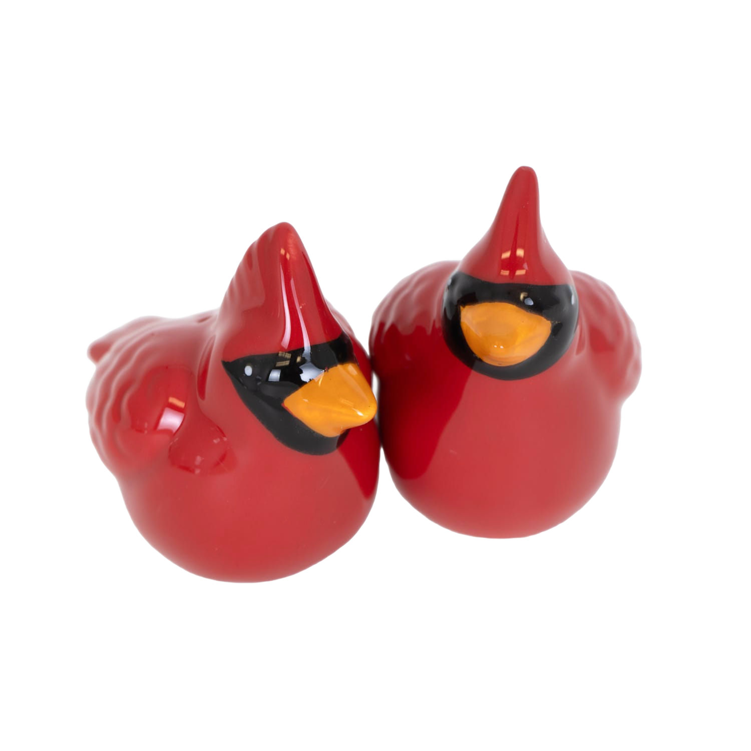Pair of glossy red ceramic cardinal salt and pepper shakers for Christmas kitchen gadgets under $50 collection