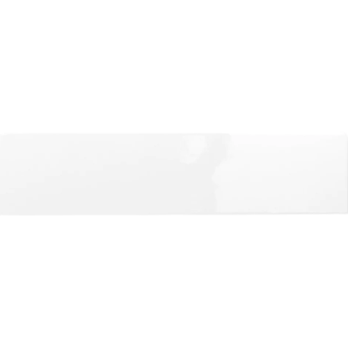 Glossy ice white ceramic tile in long rectangular shape for home improvement and wall applications