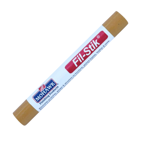 Medium oak fill stick for wood surface repair in sanding, finishing, and home improvement tool collections