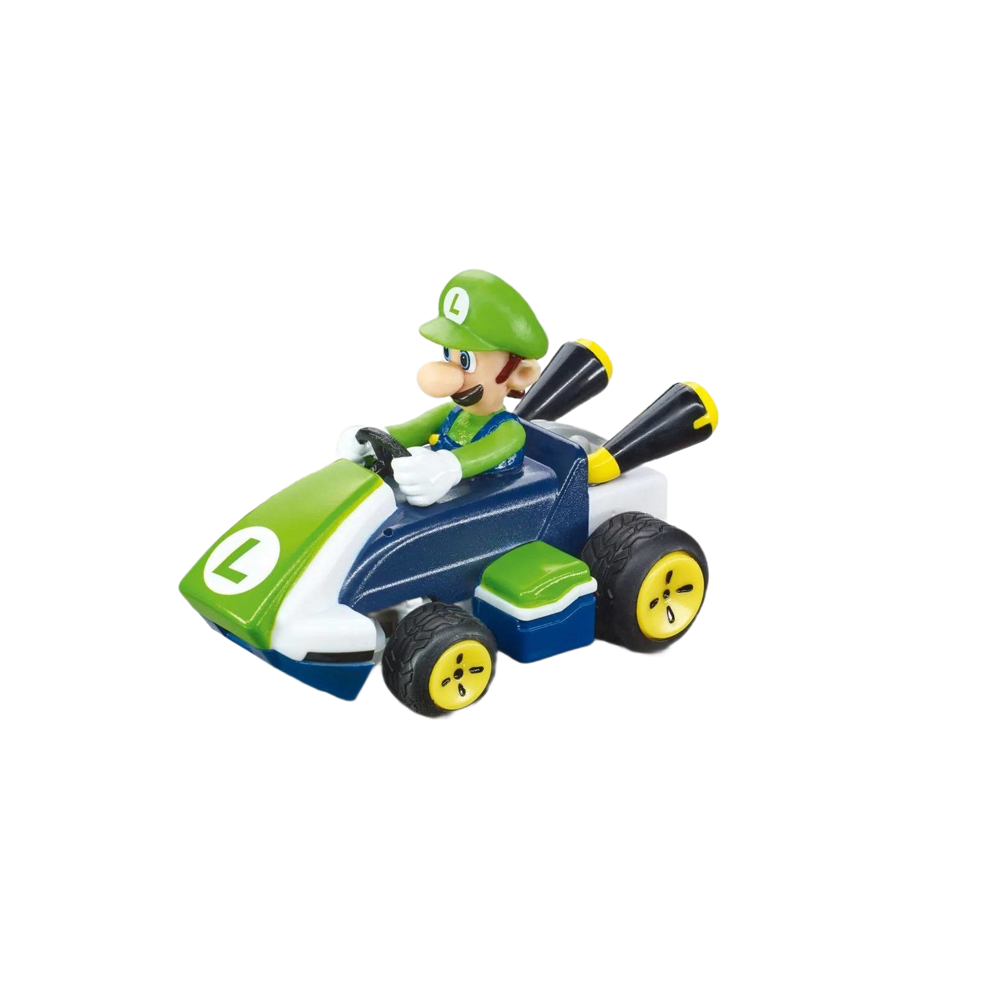 Mini remote-controlled green kart with Luigi figure from Vehicles & Remote Controlled Toys and Carrera Toys collections