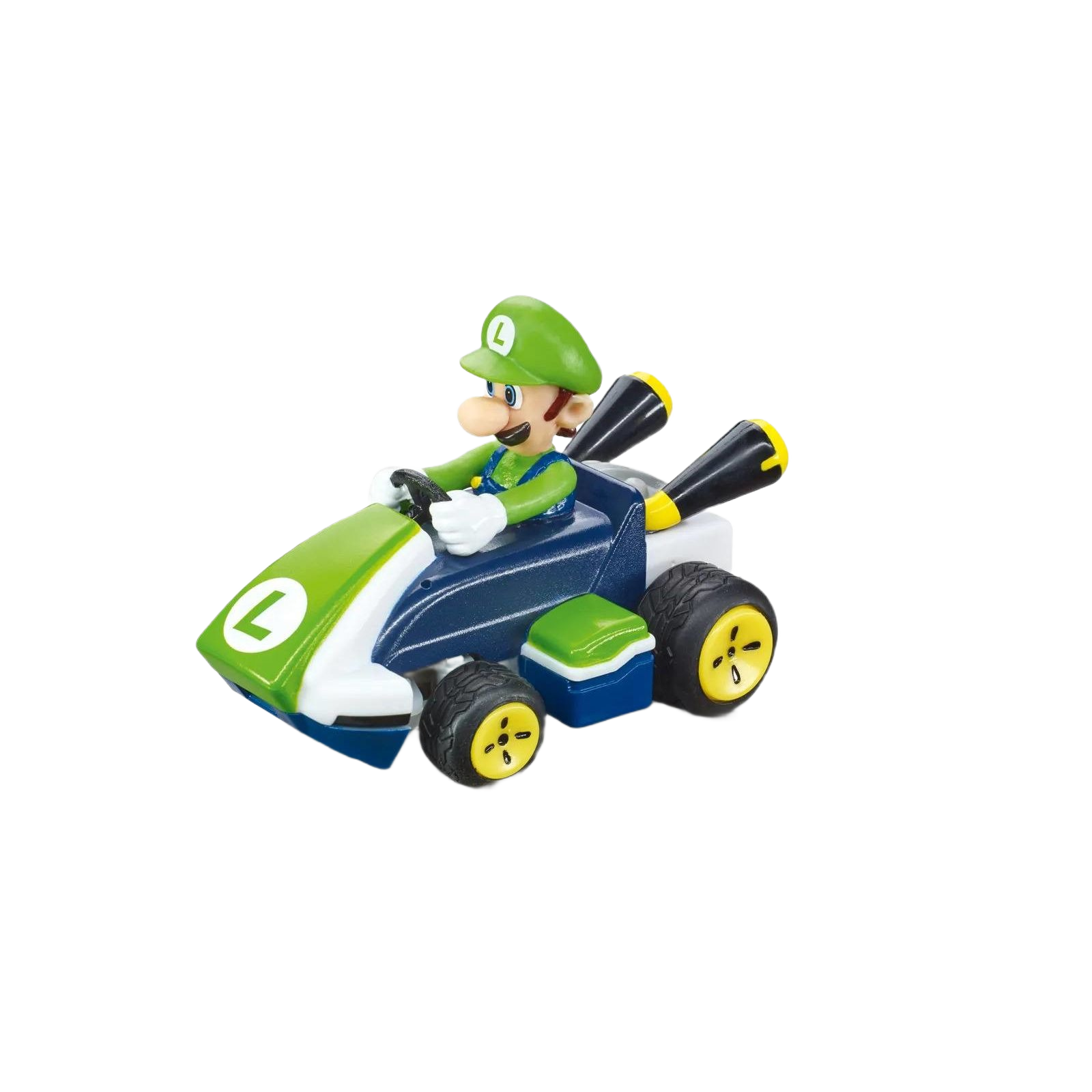 Mini remote-controlled green kart with Luigi figure from Vehicles & Remote Controlled Toys and Carrera Toys collections