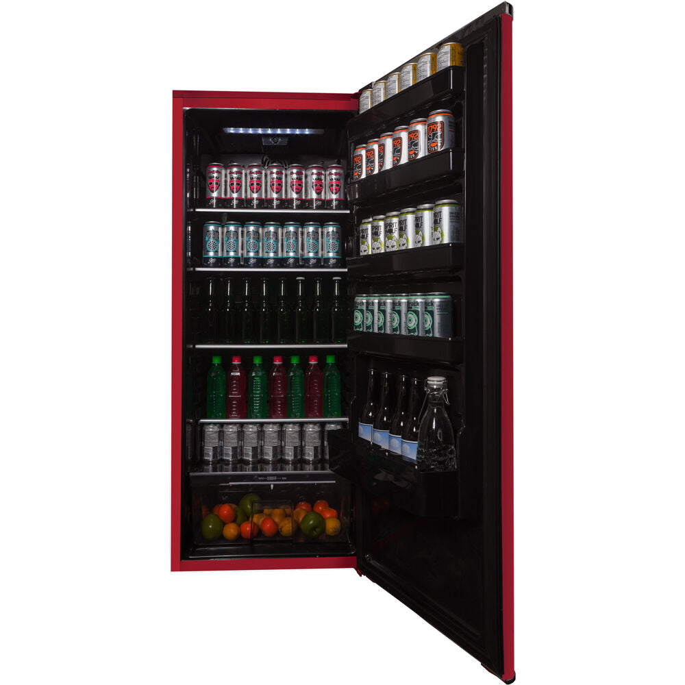 11 CuFt. All Refrigerator, All Black Interior, See-Through Crisper
