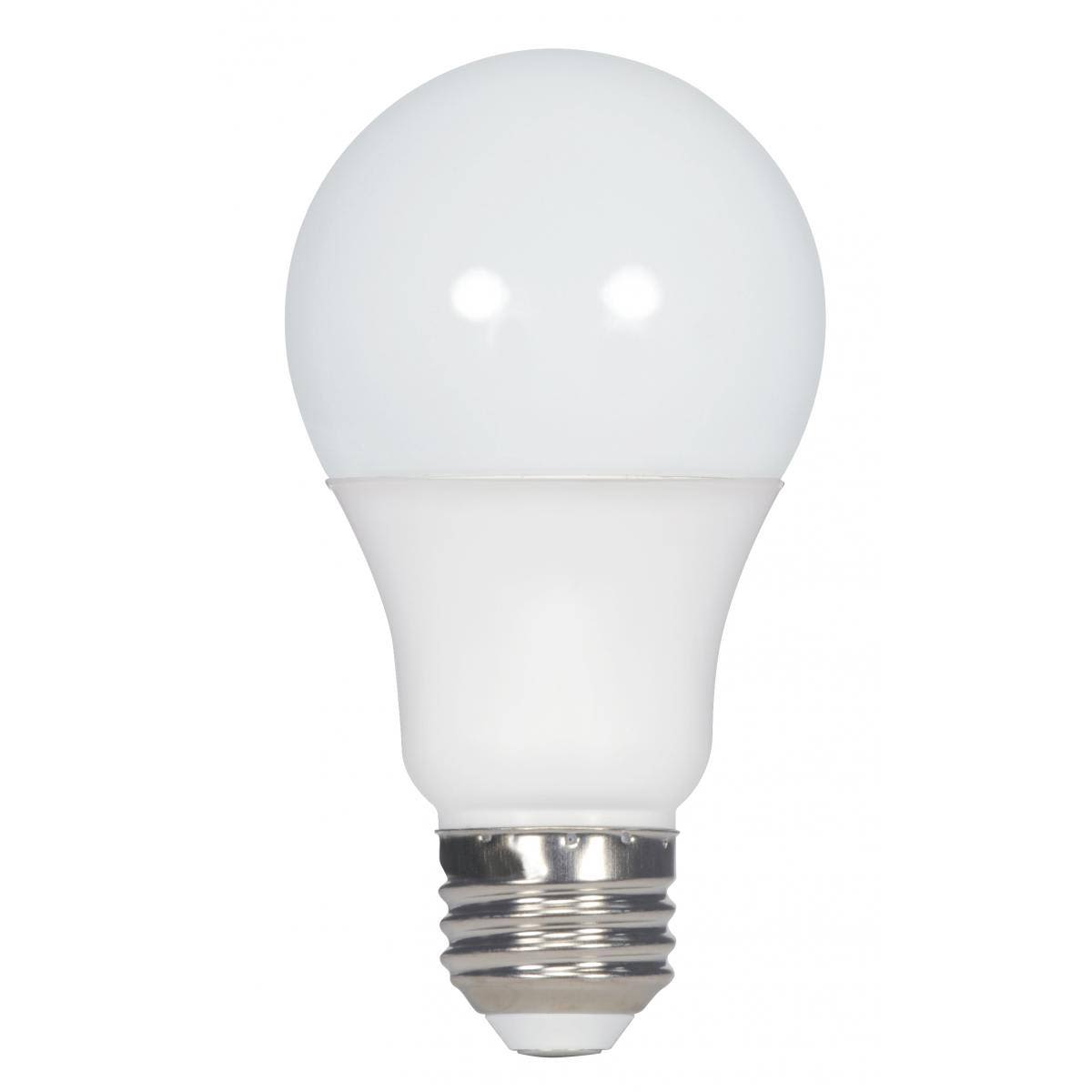 Frosted A19 LED light bulb with medium base suitable for energy-efficient home lighting under $50 collections