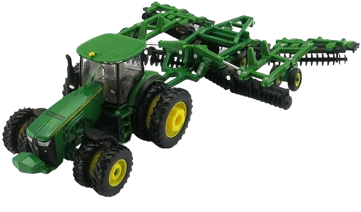 Ertl John Deere 1:64 Scale Model 8320R Tractor with 637 Disk