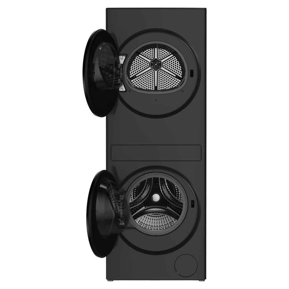 Compact ENERGY STAR® Ventless Heat Pump Laundry Tower with 2.7-cu ft Washer and Electric 4.3-cu ft Dryer